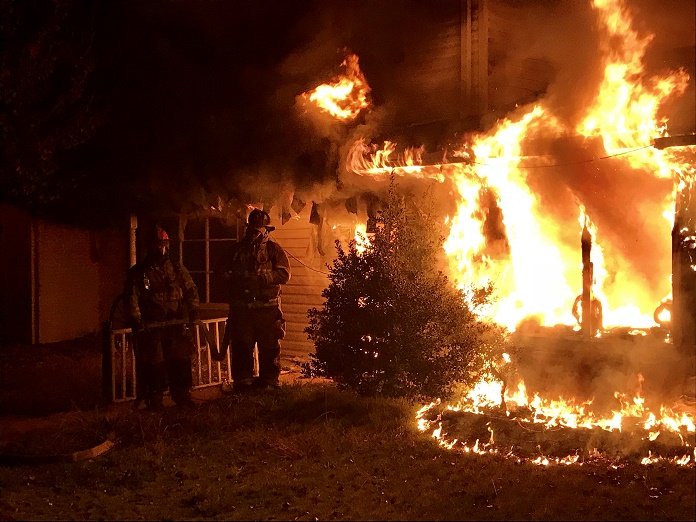 Vacant house fire under investigation – near Williamston